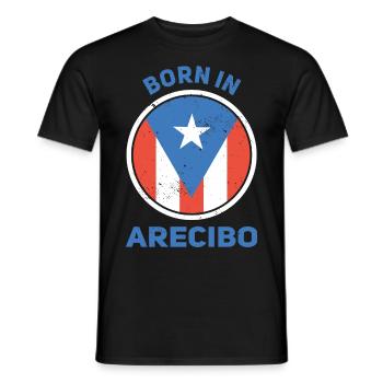 Puerto Rico - Männer T-Shirt - Schwarz - Vorne - AI Model Male 178 light (178cm)