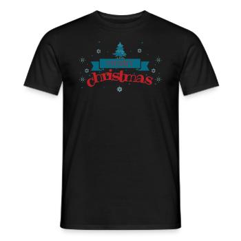 MERRY CHRISTMAS - T-shirt homme - noir - Devant - AI Model Male 178 light (178cm)