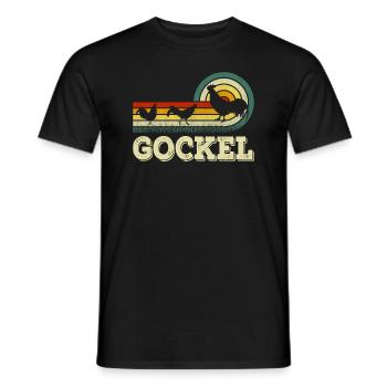 drôle de coq coq coq éleveur de poulet coq - T-shirt homme - noir - Devant - AI Model Male 178 light (178cm)