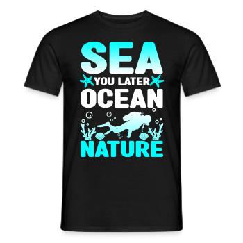 Meeresbiologie Delfin | Meeresbiologe Geschenkidee - Männer T-Shirt - Schwarz - Vorne - AI Model Male 178 light (178cm)