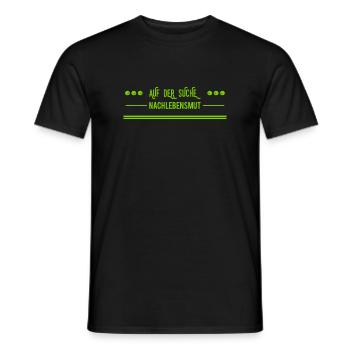 ich bin auf der Suche - Männer T-Shirt - Schwarz - Vorne - AI Model Male 178 light (178cm)