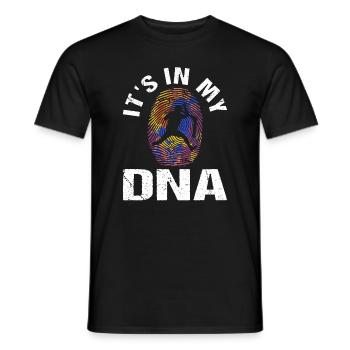 It's in my DNA Stuntscooter Trickscooter Roller - Männer T-Shirt - Schwarz - Vorne - AI Model Male 178 light (178cm)