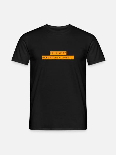 es lädt - Männer T-Shirt - Schwarz