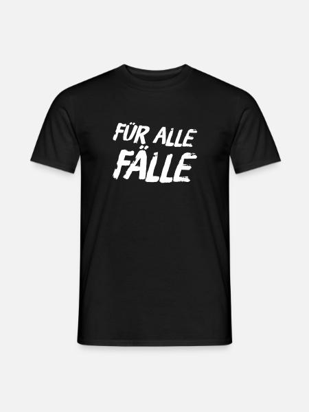 vorsichtshalber - Männer T-Shirt - Schwarz