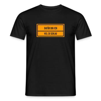 ich bin richtig clever - Männer T-Shirt - Schwarz - Vorne - AI Model Male 178 light (178cm)