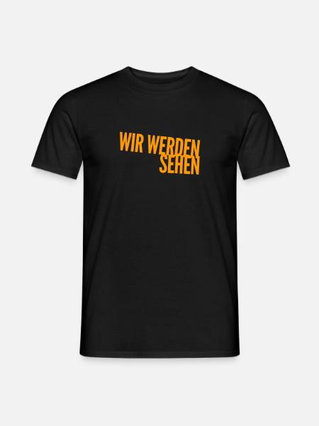 kucken wir mal - Männer T-Shirt - Schwarz