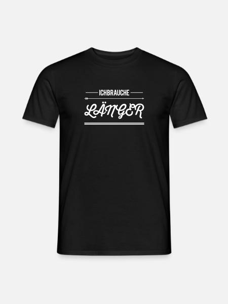 ich mag es gemütlich - Männer T-Shirt - Schwarz