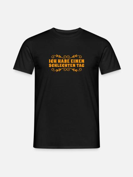 negative Stimmung - Männer T-Shirt - Schwarz