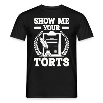 Anwalt Geschenke für Anwälte | Jurist Jura Student - Männer T-Shirt - Schwarz - Vorne - AI Model Male 178 light (178cm)
