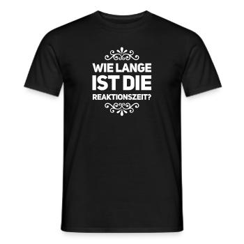 wie lange brauchst du? - Männer T-Shirt - Schwarz - Vorne - AI Model Male 178 light (178cm)