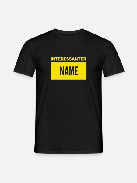 Cooler Name - Männer T-Shirt - Schwarz
