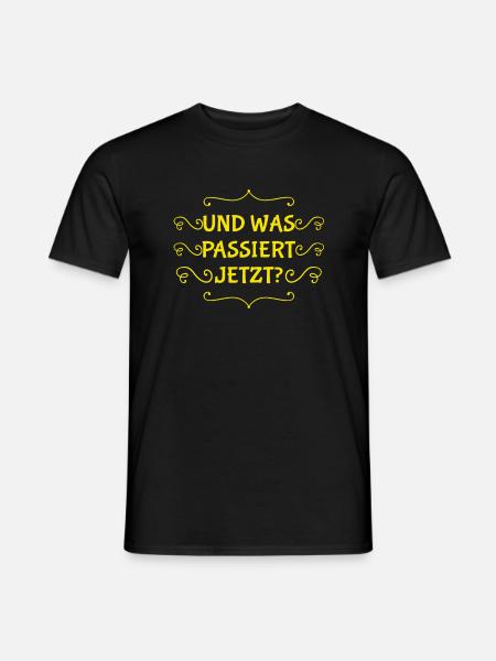 ich bin so neugierig - Männer T-Shirt - Schwarz