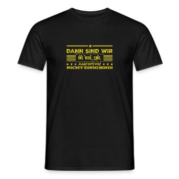 Uneinigkeit - Männer T-Shirt - Schwarz - Vorne - AI Model Male 178 light (178cm)
