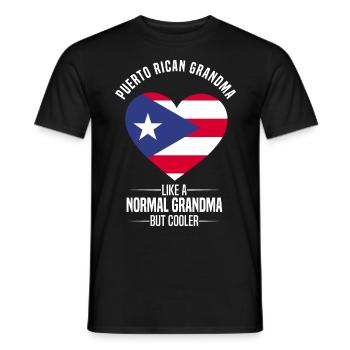 Puerto Rico Flagge | Puerto Ricaner Geschenkideen - Männer T-Shirt - Schwarz - Vorne - AI Model Male 178 light (178cm)