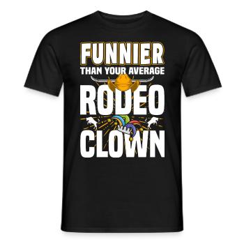 Rodeo Clown | Rodeo Cowboy Western Beruf Geschenke - Männer T-Shirt - Schwarz - Vorne - AI Model Male 178 light (178cm)