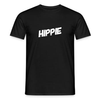 Hippies sind genial - Männer T-Shirt - Schwarz - Vorne - AI Model Male 178 light (178cm)
