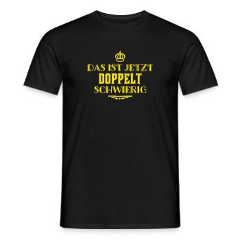 the level is rising - Men's T-Shirt - black - Front - AI Model Male 178 light (178cm)