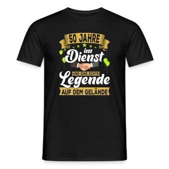 50th Anniversary Company Anniversary Gift - Men's T-Shirt - black - Front - AI Model Male 178 light (178cm)