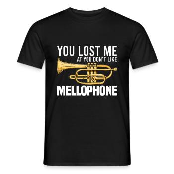 Mellophon Spieler | Musik Marschmusik Geschenkidee - Männer T-Shirt - Schwarz - Vorne - AI Model Male 178 light (178cm)