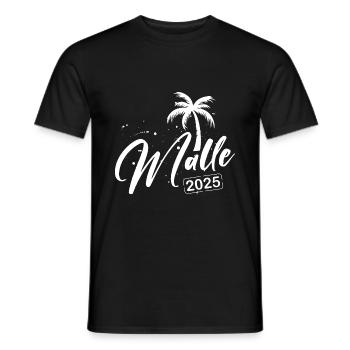 Malle 2025 Palme Mallorca - Männer T-Shirt - Schwarz - Vorne - AI Model Male 178 light (178cm)