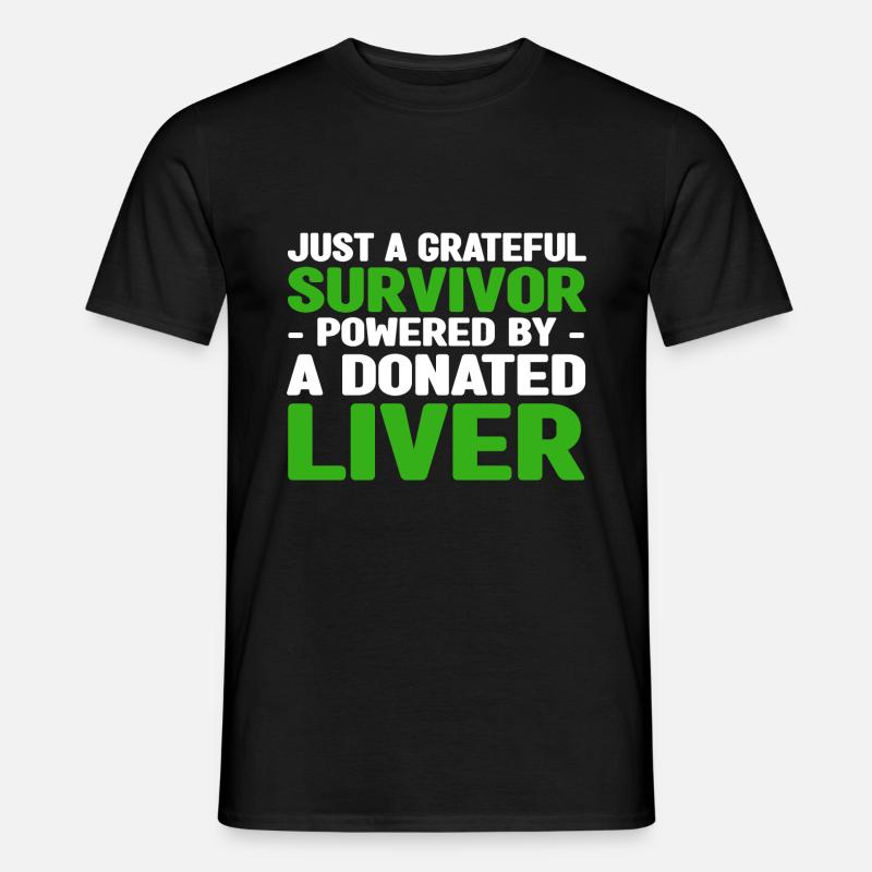 Leberempfänger - Männer T-Shirt - Schwarz