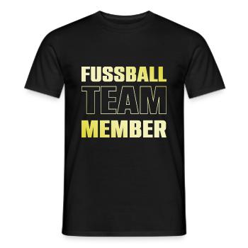 Fussball Team - Männer T-Shirt - Schwarz - Vorne - AI Model Male 178 light (178cm)