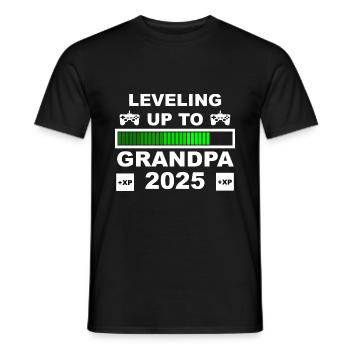 Opa 2025 loading, Ich werde 2025 Opa - Männer T-Shirt - Schwarz - Vorne - AI Model Male 178 light (178cm)