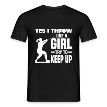 Hammer throwing gifts | Sport Hammer Thrower Hobby - Men's T-Shirt - black - Front - AI Model Male 178 light (178cm)