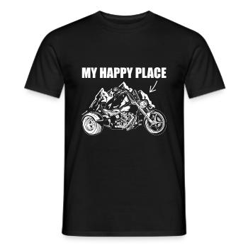 Idées cadeaux Trike | Trikes Trike Rider Moto - T-shirt homme - noir - Devant - AI Model Male 178 light (178cm)