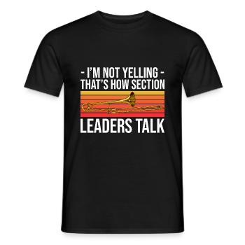 Stabführer Marschkapelle | Band Blasmusik Geschenk - Männer T-Shirt - Schwarz - Vorne - AI Model Male 178 light (178cm)