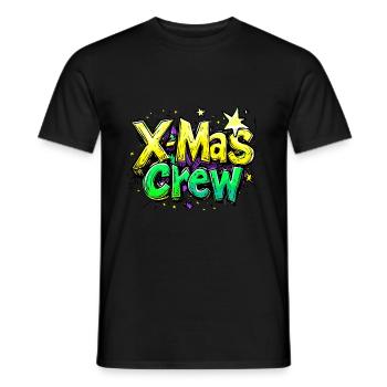 Équipage de Noël - T-shirt homme - noir - Devant - AI Model Male 178 light (178cm)
