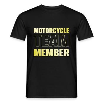 Motorcycle Team - Men's T-Shirt - black - Front - AI Model Male 178 light (178cm)