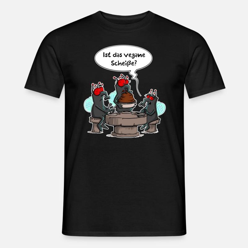 Vegane Scheiße - Männer T-Shirt - Schwarz