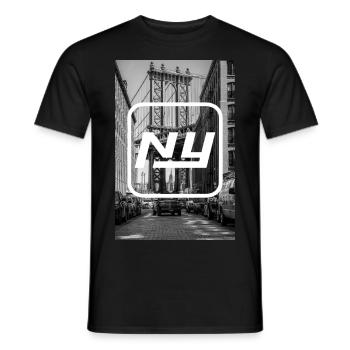 New York - Photo New York - T-shirt homme - noir - Devant - AI Model Male 178 light (178cm)