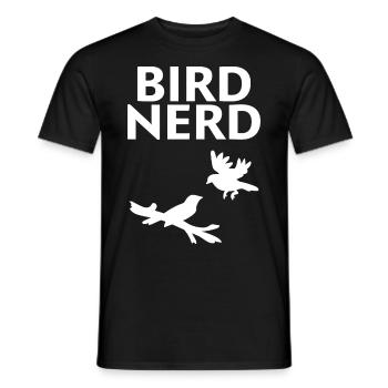 Bird Nerd - Männer T-Shirt - Schwarz - Vorne - AI Model Male 178 light (178cm)