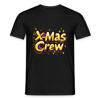 Noël de l’équipage de Noël - T-shirt homme - noir - Devant - AI Model Male 178 light (178cm)