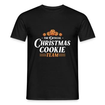 Biscuits de Noël Équipe de cuisson Noël - T-shirt homme - noir - Devant - AI Model Male 178 light (178cm)