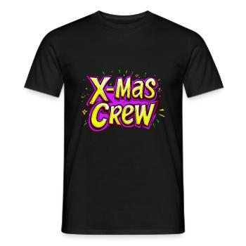 X-Mas Crew Weihnachten - Männer T-Shirt - Schwarz - Vorne - AI Model Male 178 light (178cm)