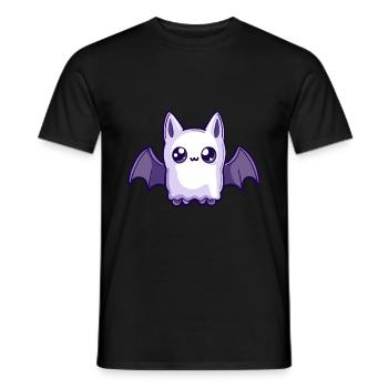 Fledermaus Halloween Comic Geist - Männer T-Shirt - Schwarz - Vorne - AI Model Male 178 light (178cm)