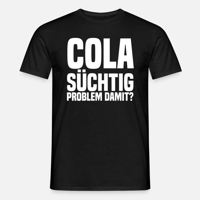 suechtig Problem with white - Men’s T-shirt - black