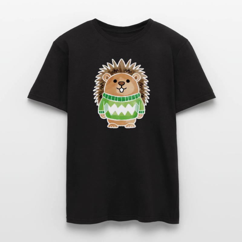 Pull Hérisson Blanc T-shirt homme