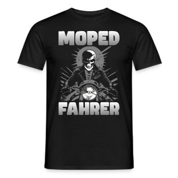 Moped Fahrer - Männer T-Shirt - Schwarz - Vorne - AI Model Male 178 light (178cm)
