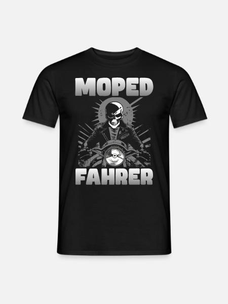 Moped Fahrer - Männer T-Shirt - Schwarz