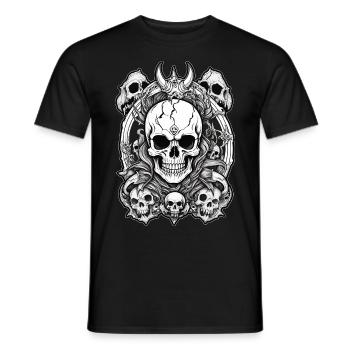 Death Metal - Männer T-Shirt - Schwarz - Vorne - AI Model Male 178 light (178cm)