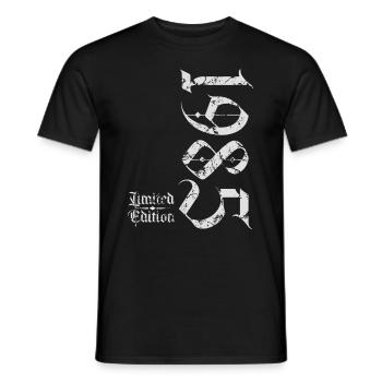 1985 Vintage Edition Limitée - T-shirt homme - noir - Devant - AI Model Male 178 light (178cm)