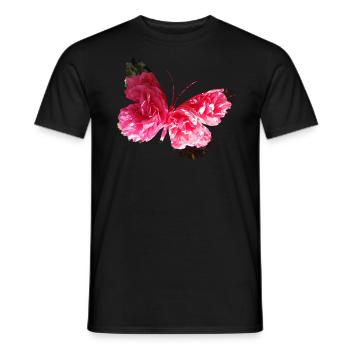 butterfly - Men's T-Shirt - black - Front - AI Model Male 178 light (178cm)