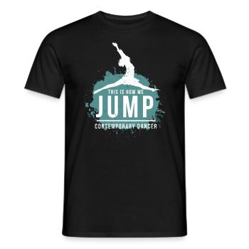 Dancing Contemporary Dance Dance Ausdurckstanz - Men's T-Shirt - black - Front - AI Model Male 178 light (178cm)