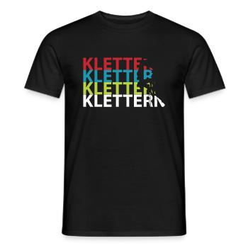 Klettern Kletterer - Männer T-Shirt - Schwarz - Vorne - AI Model Male 178 light (178cm)
