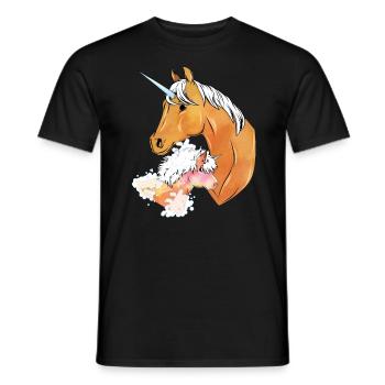 Father Unicorn Father Daughter T-Shirt Gift Idea - Men's T-Shirt - black - Front - AI Model Male 178 light (178cm)