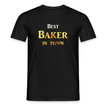 Best Baker in town - Männer T-Shirt - Schwarz - Vorne - AI Model Male 178 light (178cm)